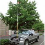 Truck with High Pole attached